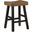 Caspian Counter and Bar Height Stools Set of 2 In Black and Brown