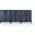 Cassai 3-Piece Media Sideboard Cabinet Set In Navy
