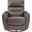 Cassian Swivel Glider Reclining Chair In Brown
