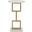 Cassidy Gold and White Silver Leaf Accent Table