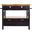 Cassidy Kitchen Island In Natural Brown and Black