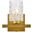 Cassie 1 Light Bath Sconce In Brass With Clear Shade