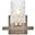 Cassie 1 Light Bath Sconce In Satin Nickel With Clear Shade