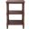 Cassie 3 Shelf Accent Table in Brown