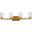 Cassie 4 Lights Bath Sconce In Brass With Clear Shade
