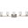 Cassie 5 Lights Bath Sconce In Satin Nickel With Clear Shade