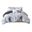 Cassiopeia Watercolor Tie Dye Printed 3 Piece Twin/Twin XL Comforter Set with Throw Pillow In Charcoal