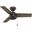 Cassius 36 Inch Damp Rated Ceiling Fan and Pull Chain In Noble Bronze and Warm Grey Oak