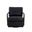 Castell Swivel Lounge Chair In Black and Brown