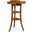 Casual Accents Country Trefoil Side Table In Walnut