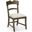 Casual Accents Planked Side Chair In Dark Driftwood