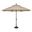 Catalina 11' Octagon Push Button Tilt Umbrella In Antique Beige and Black
