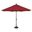 Catalina 11' Octagon Push Button Tilt Umbrella In Really Red and Black