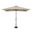 Catalina 6.6' x 10' Rectangle Push Button Tilt Umbrella In Antique Beige and Black
