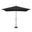 Catalina 6.6' x 10' Rectangle Push Button Tilt Umbrella In Black and Bronze