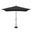 Catalina 6.6' x 10' Rectangle Push Button Tilt Umbrella In Black