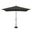 Catalina 6.6' x 10' Rectangle Push Button Tilt Umbrella In Black