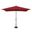 Catalina 6.6' x 10' Rectangle Push Button Tilt Umbrella In Really Red and Black