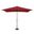 Catalina 6.6' x 10' Rectangle Push Button Tilt Umbrella In Really Red and Bronze