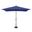 Catalina 6.6' x 10' Rectangle Push Button Tilt Umbrella In Sky Blue and Black