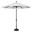 Catalina 9' Octagon Push Button Tilt Umbrella In Natural and Black