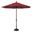 Catalina 9' Octagon Push Button Tilt Umbrella In Really Red and Black