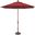 Catalina 9' Octagon Push Button Tilt Umbrella In Really Red and Bronze