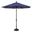 Catalina 9' Octagon Push Button Tilt Umbrella In Sky Blue and Black
