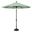 Catalina 9' Octagon Push Button Tilt Umbrella In Spa and Black