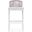 Catalina Barstool with Cushion In Polar and Matte White
