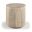 Catania Concrete Indoor and Outdoor End Table In Travertine