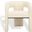 Catharia 3 Leg Dining Chair In Ivory