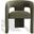 Catharia 3 Leg Dining Chair In Olive Green