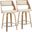 Cecina 24 Inch Fixed Height Counter Stool Set of 2 In Cream