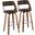 Cecina Barstool Set of 2 In Brown