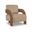 Cedra Velvet Performance Fabric Upholstered Accent Chair In Beige