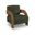 Cedra Velvet Performance Fabric Upholstered Accent Chair In Green