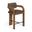 Cedra Velvet Performance Fabric Upholstered Counter Stool In Brown