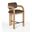 Cedra Velvet Performance Fabric Upholstered Counter Stool In Brown