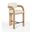 Cedra Velvet Performance Fabric Upholstered Counter Stool In Cream