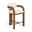 Cedra Velvet Performance Fabric Upholstered Counter Stool In Cream