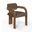 Cedra Velvet Performance Fabric Upholstered Dining Chair Set of 2 In Brown