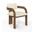 Cedra Velvet Performance Fabric Upholstered Dining Chair Set of 2 In Cream