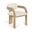 Cedra Velvet Performance Fabric Upholstered Dining Chair Set of 2 In Cream