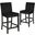 Celeste Black Counter Height Chair Set Of 2