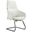 Celeste Series Guest Office Chair In White Leather