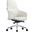Celeste Series Office Chair In White Leather
