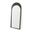 Celeste Wood Arched Floor Mirror In Dark Brown