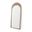 Celeste Wood Arched Floor Mirror In Light Brown