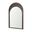 Celeste Wood Arched Mirror In Dark Brown